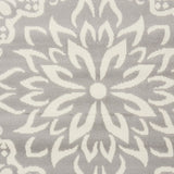 Nourison Jubilant JUB06 Machine Made Power-loomed Narrow Border Indoor Only Farmhouse Contemporary Rug Ivory,Grey, Grey 100% Polypropylene 99446785251