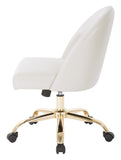 OSP Home Furnishings Layton Mid Back Office Chair Cream