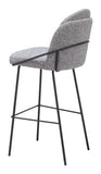 Jambi Barstool - Set of 2 Black & White 109968 Zuo Modern