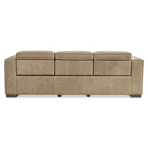 Bernhardt Bernhardt Power Reclining Leather Sofa Modern Living Room Comfort Tailored Design 407RLO