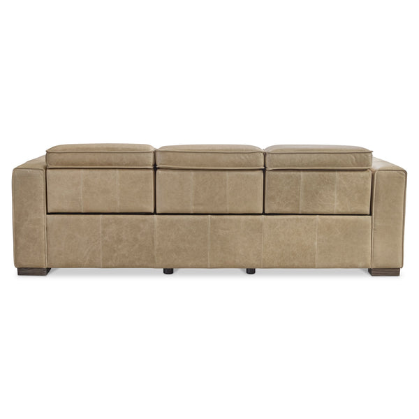 Bernhardt Bernhardt Power Reclining Leather Sofa Modern Living Room Comfort Tailored Design 407RLO