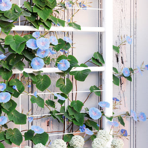 English Elm Outsunny Galvanized Steel Raised Planter with Built-in Trellis for Vertical Garden Growth W2225P485616