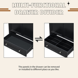 English Elm 30" Bathroom Vanity With Sink Combo - Modern Black Cabinet, Spacious Storage & Durable Design SY999606AAB-6
