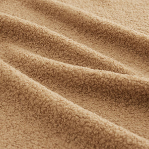 English Elm 106" Luxurious Teddy Velvet L-Shaped Sofa With Chaise – No Assembly, Ergonomic, Fluffy Comfort In Camel W714S01418