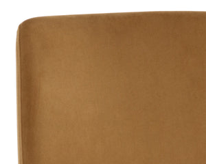 Sunpan Berget Modern Office Chair – Glamorous Design with Matte Gold Base for Stylish Workspaces and Mobility Gold Sky