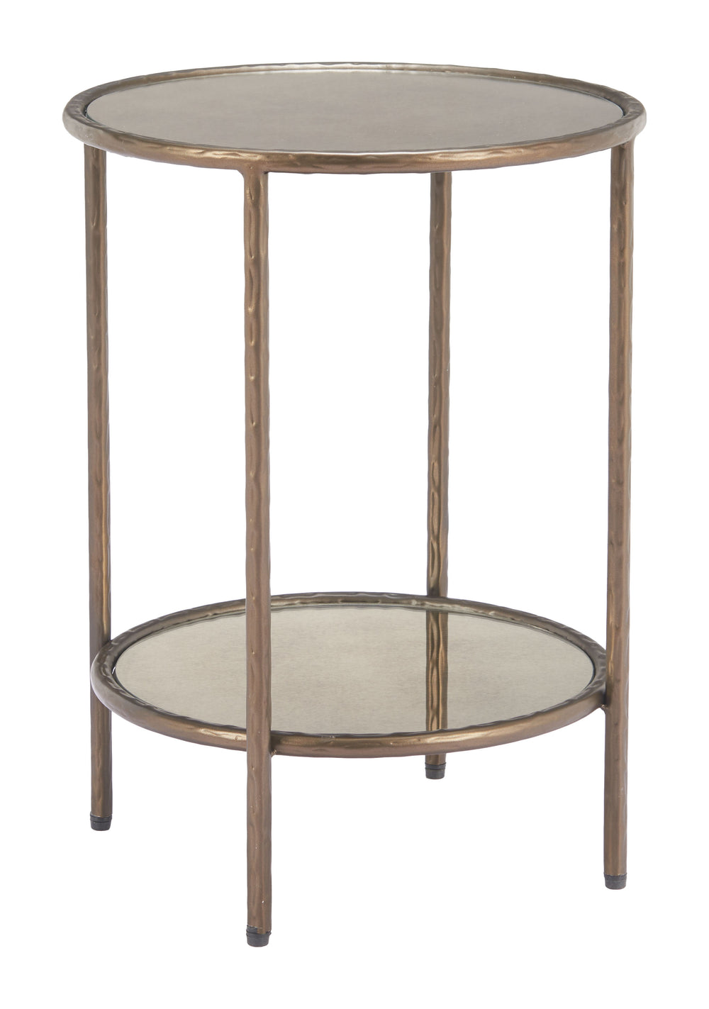 Zuo Modern Anelli Side Table In Bronze - Modern Elegance With Glass & Steel For Versatile Home Décor Solutions Bronze Glass,Steel 110535-zuo-modern