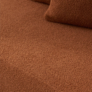 English Elm Modular Sectional Couch - Cozy Sherpa L-Shape 5-Seater Sofa With Chaise For Modern Living Spaces W1765S00085