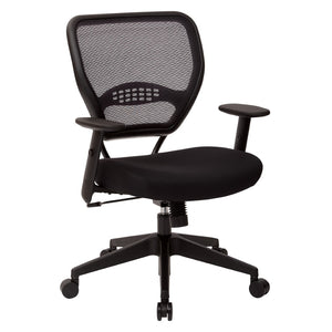 OSP Home Furnishings Professional Mesh Back Manager Chair with Lumbar Support Padded Seat and Synchro Tilt 5500-3M