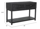 Surat Console Table Black 109847 Zuo Modern