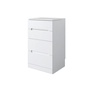 English Elm 3 3-in-1 Vanity Desk with Lighted Flip Mirror, Glass Top, Hidden Storage & Compact 3-Drawer Design W331P265782