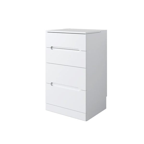 English Elm 3 3-in-1 Vanity Desk with Lighted Flip Mirror, Glass Top, Hidden Storage & Compact 3-Drawer Design W331P265782
