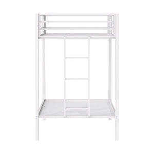 English Elm Metal Twin Over Full Bunk Bed Steel Frame with Guardrails for Kids or Guest Rooms B016P469269