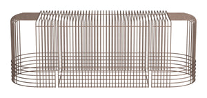 Zuo Modern Pitch Coffee Table Set - Modern Industrial Design, Durable Steel Frame, Versatile 3-piece Ensemble Bronze Steel 110323-zuo-modern