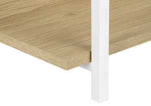 English Elm Accent Table - Contemporary Console For Entryway, Living Room, Or Bedroom With Stylish Storage Design B2710P218993