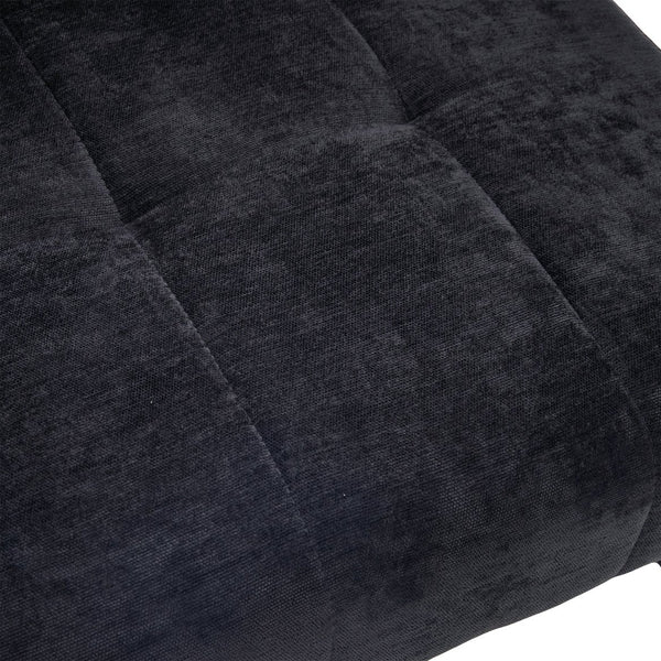 English Elm Modern Ergonomic Armchair with Generous Curved Armrests, Chenille Upholstery, 500lb Capacity, Cozy Lounge Seat Black W395P380519