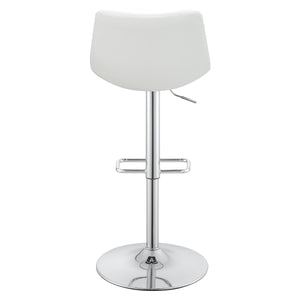 OSP Home Furnishings Araceli Height Adj Stool  - Set of 2 White