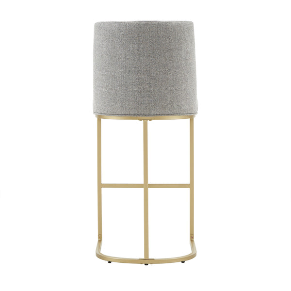 Homelegance By Top-Line Arvind Bar and Counter Stool (Set of 2) Grey Metal