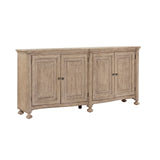 Higgins Street 4-Door Credenza Brown with Woodland Stone Finish P349300 Pulaski Furniture