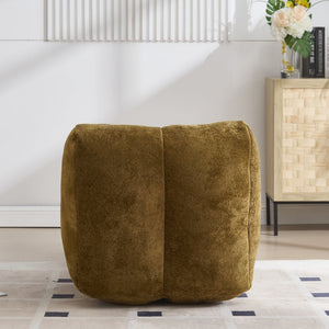 English Elm Creative Bean Bag Sofa Chair with Plush Superfiber Cover and Soft Foam Filling for Luxe Comfort Brown W1996P266259