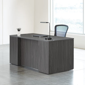 OSP Home Furnishings Napa Double Pedestal Executive Desk Spacious Home Office Storage with Classic Lines NAPSGW-TYP203