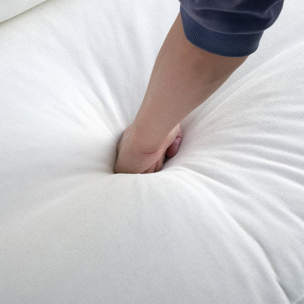 English Elm Sky Cloud L-Shaped 4-Seater Sectional Sofa With Washable Cushions And Storage Ottoman For Living Room B341S00001-GIGA