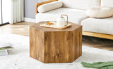 English Elm Modern Mdf Coffee Table, With Complex Texture Patterns, Style and Texture Coffee Table To Redefine Your Interior Decoration and Enhance Your Living Space, Stylish and Durable Design