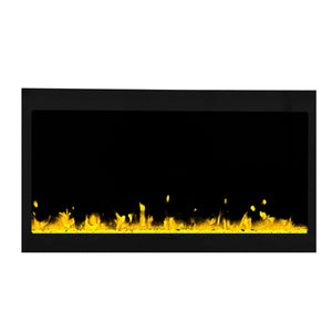 English Elm Only Fireplace Insert with Flame Simulation for Living Room Tv Stand Media Wall WF314697AAA