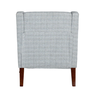 Crestview Collection Modern Indigo Accent Chair - Stylish Comfort For Your Living Room With Sturdy Legs And Plush Cushion Gray Polyester Evfzr4351sbre