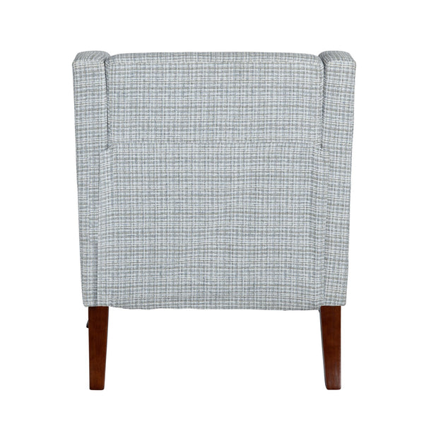 Crestview Collection Modern Indigo Accent Chair - Stylish Comfort For Your Living Room With Sturdy Legs And Plush Cushion Gray Polyester Evfzr4351sbre