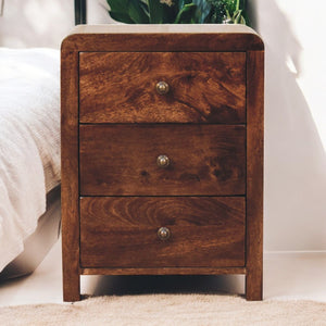 English Elm Solid Mango Wood Floating Nightstand with Drawer and Open Shelf for Modern Bedrooms B182P279271
