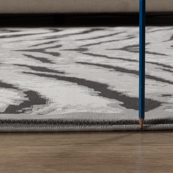 English Elm Hide Gray Area Rug - 7'10" X 10'3" Soft, Durable, Stain-Resistant Design For High-Traffic Spaces B186P316849