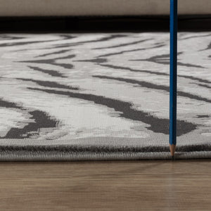 English Elm Hide Gray 5'3"X7' Plush Area Rug – Soft, Durable, Kid & Pet-Friendly | Perfect For High-Traffic Spaces B186P316848