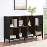 OSP Home Furnishings Ace 8 Cube Bookcase/Storage  Ash