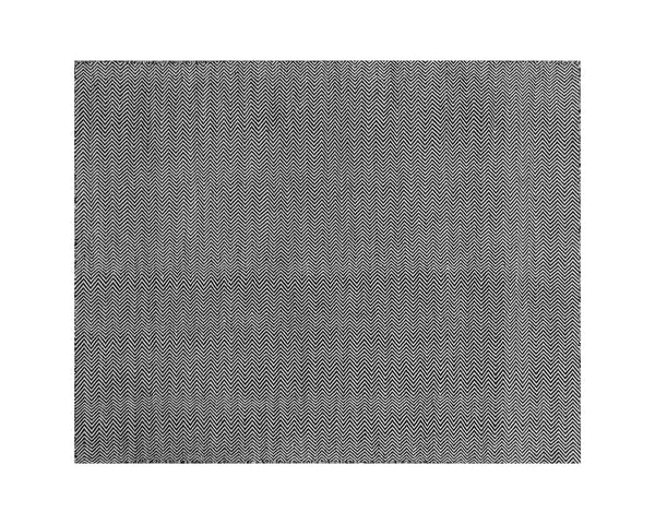 Sunpan Cusco Hand-Woven Rug - Stylish Zigzag Design, Sustainable PET Yarn, Perfect for Indoor & Outdoor Spaces Black / White