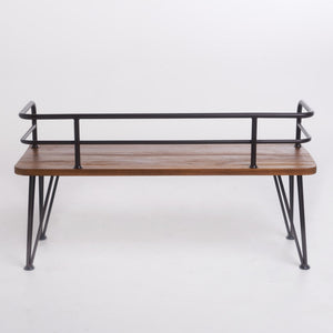 English Elm Christopher Knight Home® - ZION Rustic Teak Acacia Wood and Powder-Coated Iron Bench for Patio — Durable 50.5" Outdoor Seating 60390.00