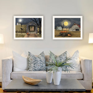 English Elm Trendy Decor 4u Billy Jacobs Halloween Country 2 Piece Framed Farmhouse Wall Art B067P254087