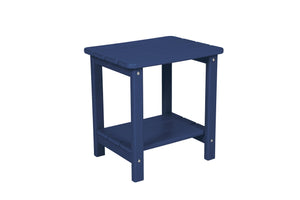 English Elm All Weather Rocking Chair Set with Side Table - Durable Wood-Texture Outdoor 3-Piece Patio Rockers Navy Blue W2103P278564