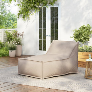 English Elm Christopher Knight Home® - Perry Outdoor Bean Bag Lounge Chair - Cozy Beige Seating, Water-Repellent, Ideal For Relaxation N775P265564B