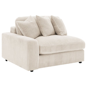 English Elm Cassidy Three Piece Corduroy Sectional with Lounge Unit for Cozy Living Spaces B062S01421