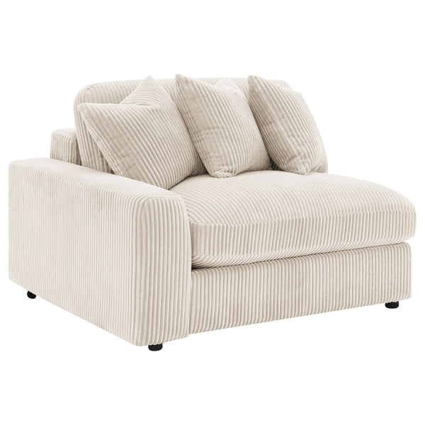 English Elm Cassidy Three Piece Corduroy Sectional with Lounge Unit for Cozy Living Spaces B062S01421