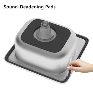 English Elm K&K Outdoor Kitchen Island with 304 Sink, Thick Stainless Top, Spice Rack, Trash Holder, Locking Wheels, BBQ Prep Station N707P270780B