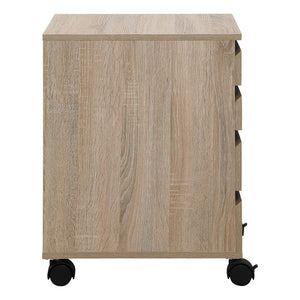 OSP Home Furnishings Holly Mobile Storage Cart River Oak