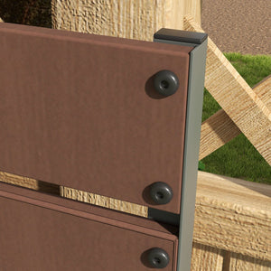 English Elm Outsunny Raised Planter Box with Vertical Trellis for Climbing Vines Outdoor Patio W2225P175538