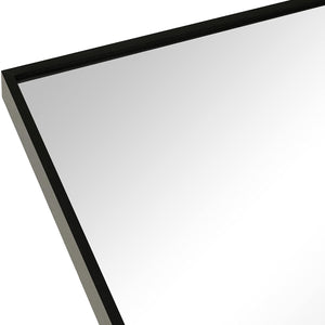 English Elm 24X32 Arched Black Metal Framed Bathroom Mirror – Elegant Wall Décor With High-Definition Reflection W2203P303822