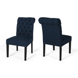 Christopher Knight Home® - Noble House - Broxton Tufted Rolltop Dining Chairs - Set of 2