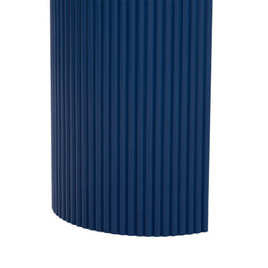 English Elm U_Style Modern Curved Console Table With Striking Vertical Stripes For Entryway & Living Room Decor N711P205935V-GIGA