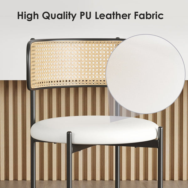 English Elm Adjustable Swivel Barstools Set of 2 Pu Leather Industrial Mid-century Kitchen Island Seating T3623P433764
