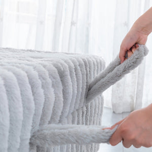 English Elm 3 in 1 Convertible Sleeper Sofa Bed with Plush Fabric, Spring Support, Cozy Skin-Friendly Comfort Light Gray W1767P195964