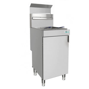 English Elm 120,000 Btu Quad Burner Commercial Gas Fryer Stainless Steel High Volume Lp W3629P365492