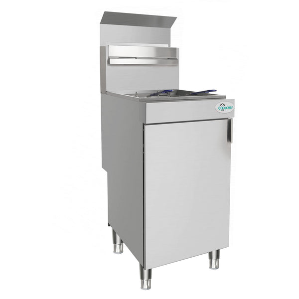 English Elm 120,000 Btu Quad Burner Commercial Gas Fryer Stainless Steel High Volume Lp W3629P365492
